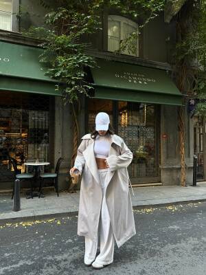 Daily Casual Kemerli Trençkot - 2