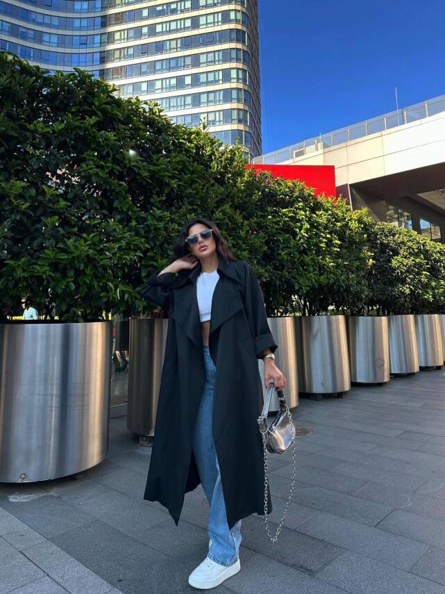 Daily Casual Kemerli Trençkot - 9