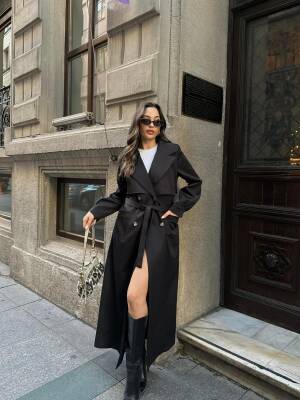 Kruvaze Yaka Trençkot - 2